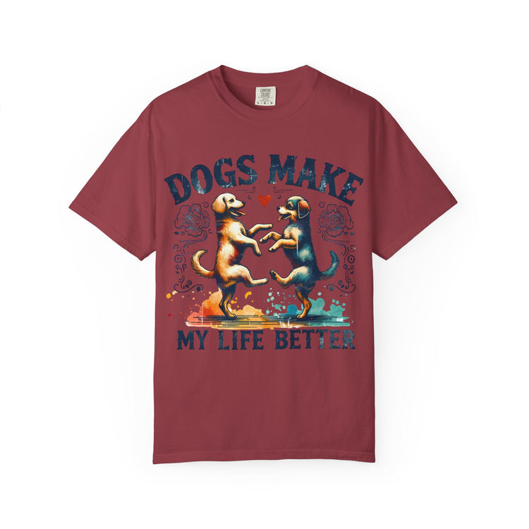 Unisex Garment-Dyed T-Shirt - Perfect Gift for Dog Lovers