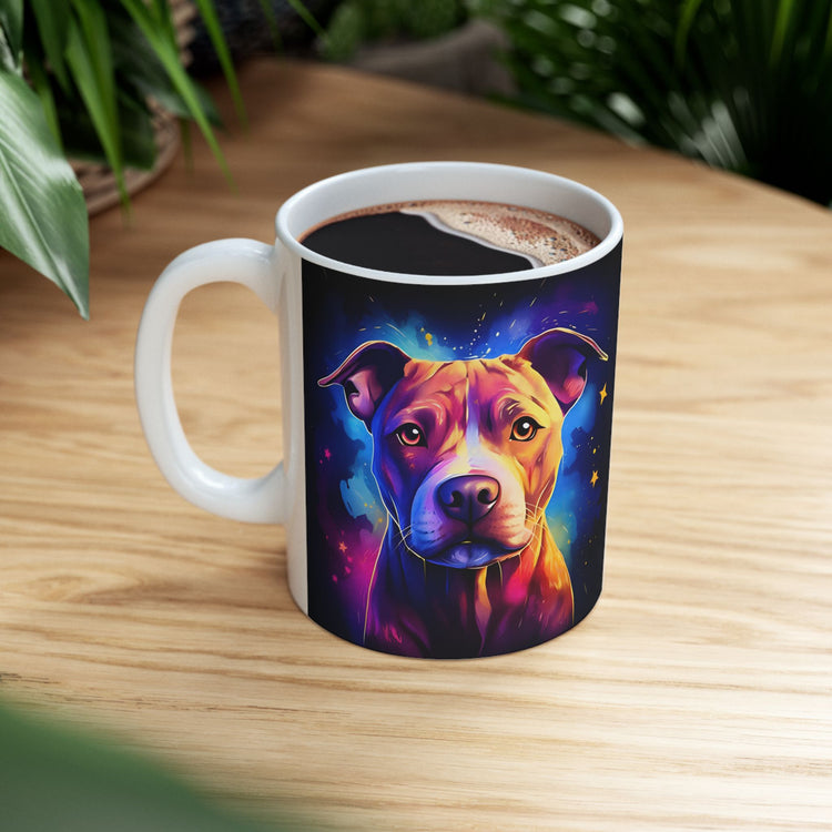 Dog Lover Mug – Adorable Puppy Print Ceramic Coffee Cup – 11oz / 15oz