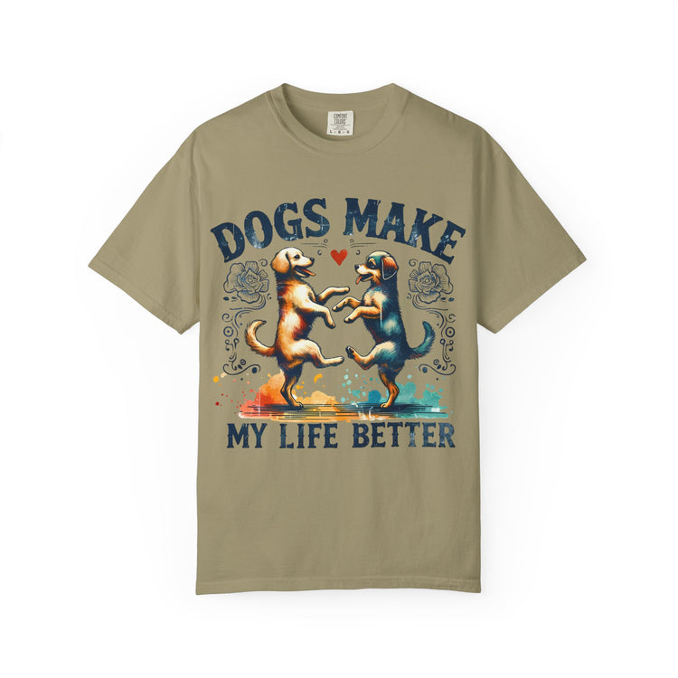 Unisex Garment-Dyed T-Shirt - Perfect Gift for Dog Lovers