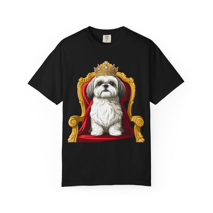 👑2 Funny Shih Tzu Royal Meme T-Shirt – Cute Dog Cartoon Tee for Dog Moms & Pet Lovers 🐾