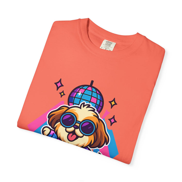 🕺 Pawty All Night Shih Tzu T-Shirt – Funny Disco Dog Meme Tee for Pet Lovers & Party Animals 🐾
