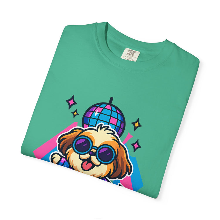 🕺 Pawty All Night Shih Tzu T-Shirt – Funny Disco Dog Meme Tee for Pet Lovers & Party Animals 🐾