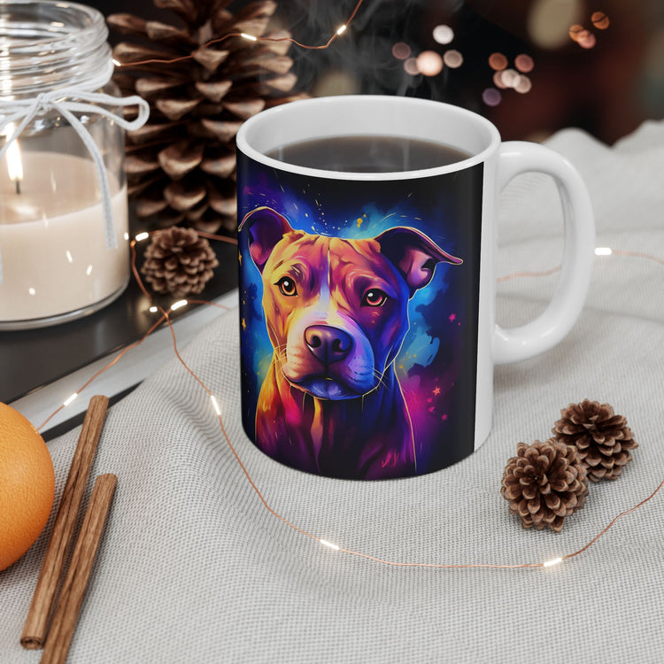 Dog Lover Mug – Adorable Puppy Print Ceramic Coffee Cup – 11oz / 15oz