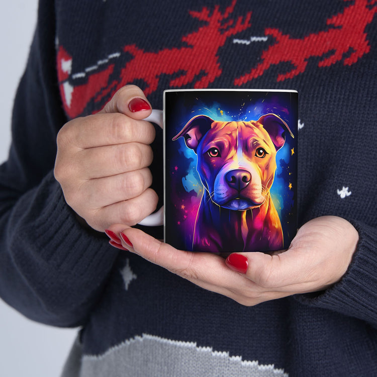 Dog Lover Mug – Adorable Puppy Print Ceramic Coffee Cup – 11oz / 15oz