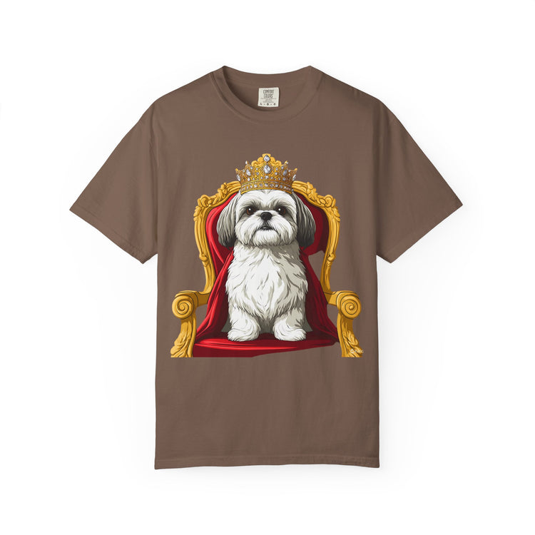 👑2 Funny Shih Tzu Royal Meme T-Shirt – Cute Dog Cartoon Tee for Dog Moms & Pet Lovers 🐾