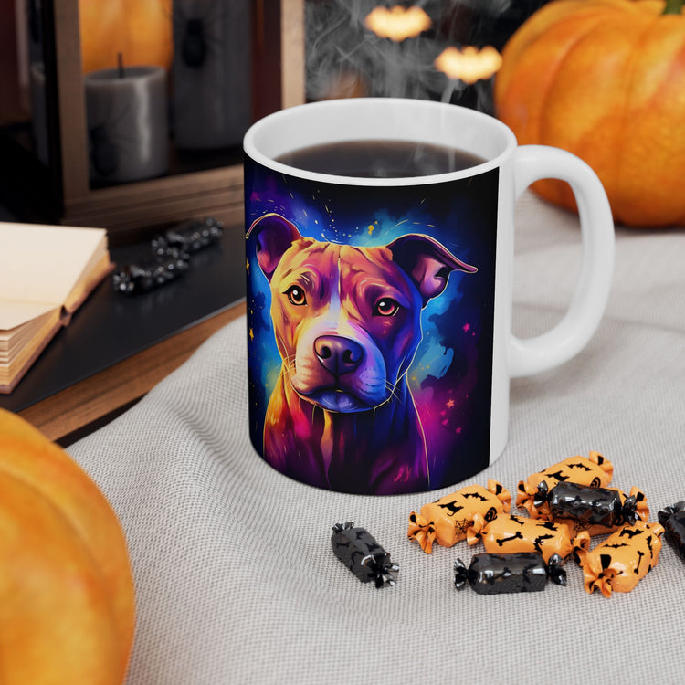 Dog Lover Mug – Adorable Puppy Print Ceramic Coffee Cup – 11oz / 15oz