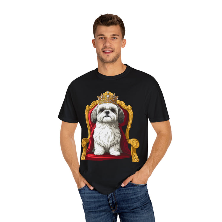 👑2 Funny Shih Tzu Royal Meme T-Shirt – Cute Dog Cartoon Tee for Dog Moms & Pet Lovers 🐾